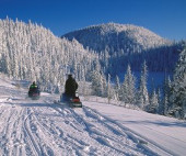 Snowmobile Tagestour in Québec